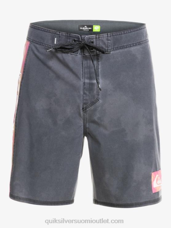 Quiksilver D6JJ1747 miehet musta surfsilk acid pesu 18 boardshortsit
