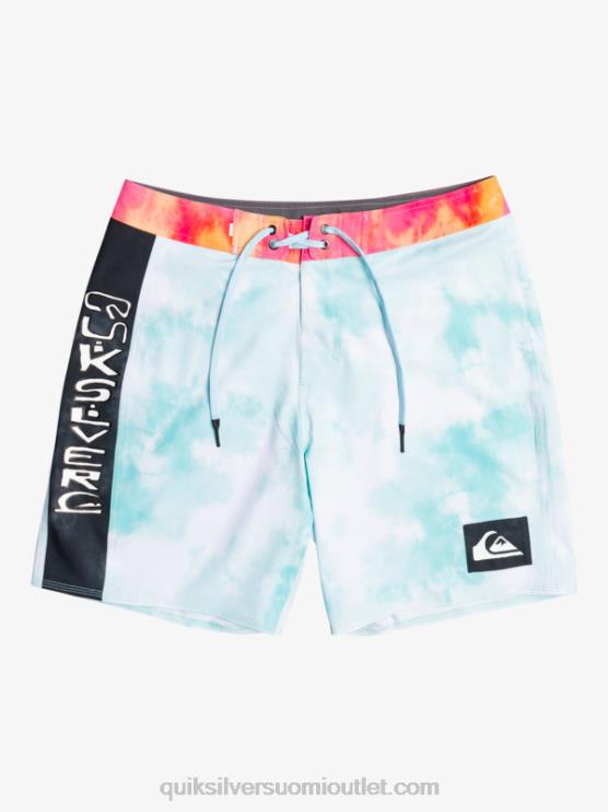 Quiksilver D6JJ1748 miehet enkelin sininen surfsilk acid pesu 18 boardshortsit