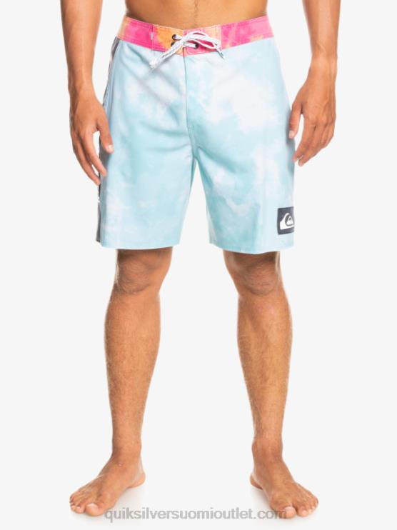 Quiksilver D6JJ1748 miehet enkelin sininen surfsilk acid pesu 18 boardshortsit