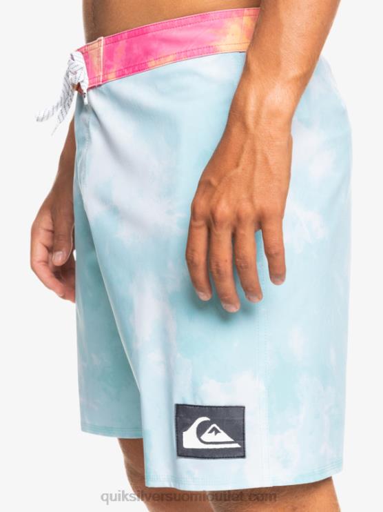 Quiksilver D6JJ1748 miehet enkelin sininen surfsilk acid pesu 18 boardshortsit