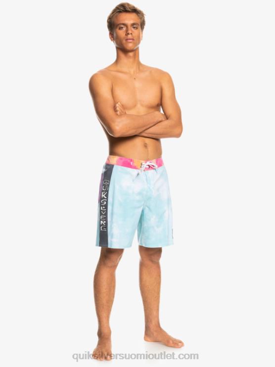Quiksilver D6JJ1748 miehet enkelin sininen surfsilk acid pesu 18 boardshortsit