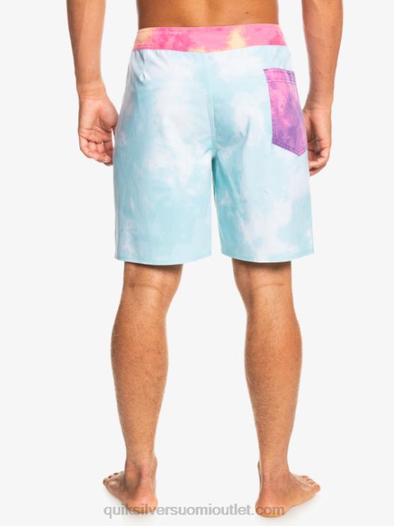 Quiksilver D6JJ1748 miehet enkelin sininen surfsilk acid pesu 18 boardshortsit