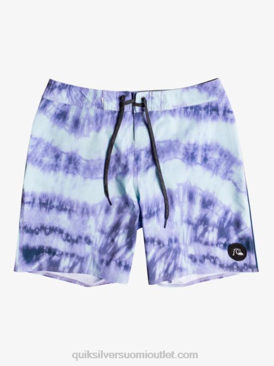 Quiksilver D6JJ1750 miehet pölyinen orkidea surfsilk piped 18 boardshortsit