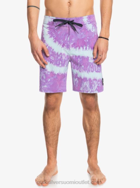 Quiksilver D6JJ1750 miehet pölyinen orkidea surfsilk piped 18 boardshortsit