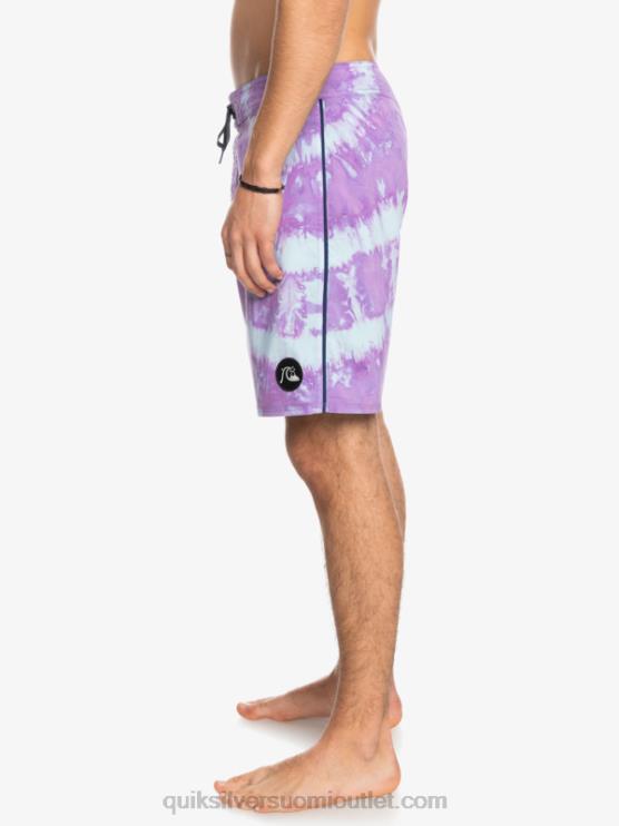 Quiksilver D6JJ1750 miehet pölyinen orkidea surfsilk piped 18 boardshortsit