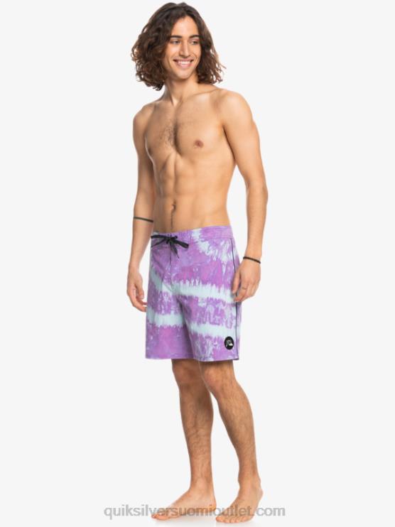 Quiksilver D6JJ1750 miehet pölyinen orkidea surfsilk piped 18 boardshortsit