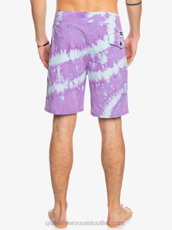 Quiksilver D6JJ1750 miehet pölyinen orkidea surfsilk piped 18 boardshortsit