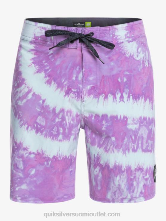 Quiksilver D6JJ1750 miehet pölyinen orkidea surfsilk piped 18 boardshortsit