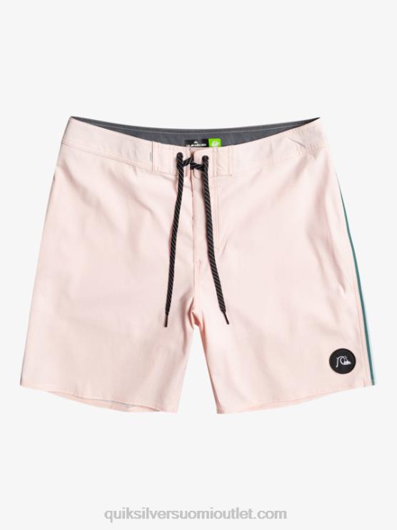 Quiksilver D6JJ1751 miehet verhottu vaaleanpunainen surfsilk piped 18 boardshortsit