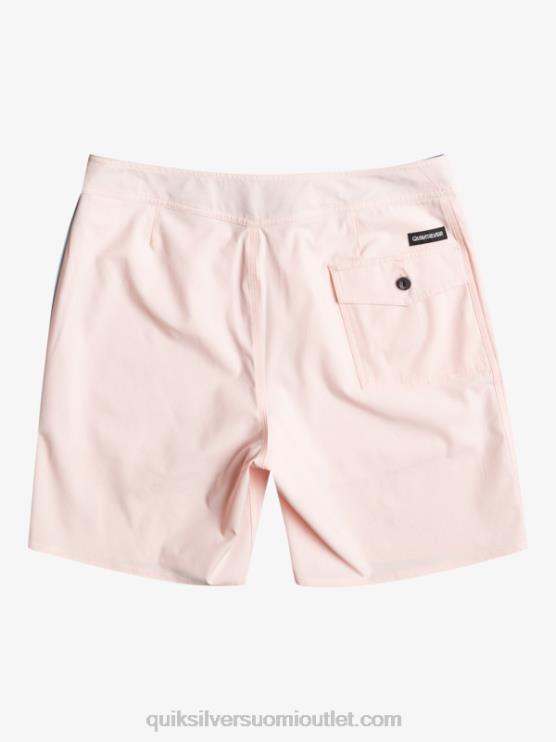 Quiksilver D6JJ1751 miehet verhottu vaaleanpunainen surfsilk piped 18 boardshortsit