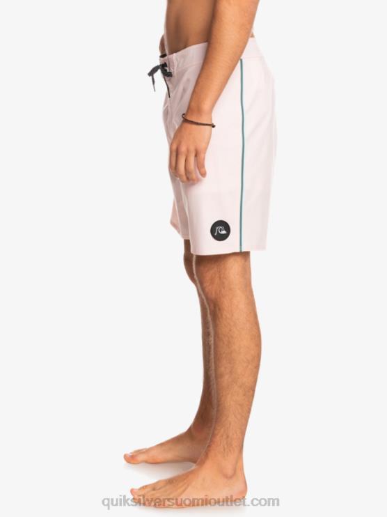 Quiksilver D6JJ1751 miehet verhottu vaaleanpunainen surfsilk piped 18 boardshortsit