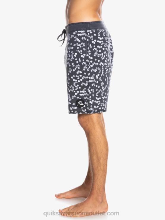 Quiksilver D6JJ1755 miehet musta surfsilk pesty 18 boardshortsit