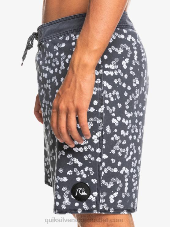 Quiksilver D6JJ1755 miehet musta surfsilk pesty 18 boardshortsit