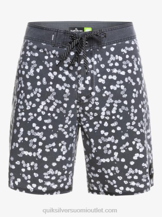 Quiksilver D6JJ1755 miehet musta surfsilk pesty 18 boardshortsit