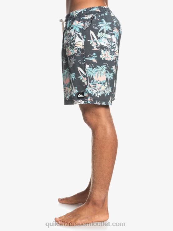 Quiksilver D6JJ1765 miehet hotel paradiso - musta hotel paradiso 17 volleys