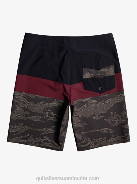 Quiksilver D6JJ1785 miehet musta surfsilk panel 20 boardshortsit