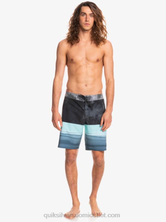 Quiksilver D6JJ1798 miehet musta surfsilk five-0 19 boardshortsit