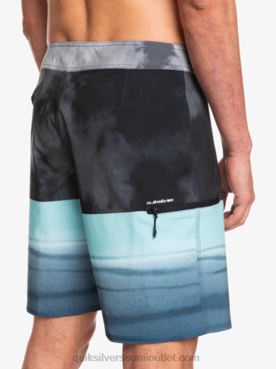 Quiksilver D6JJ1798 miehet musta surfsilk five-0 19 boardshortsit