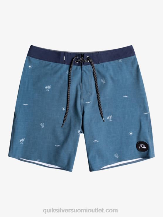 Quiksilver D6JJ1811 miehet merkki sininen surfsilk jakoi 19 boardshortsia