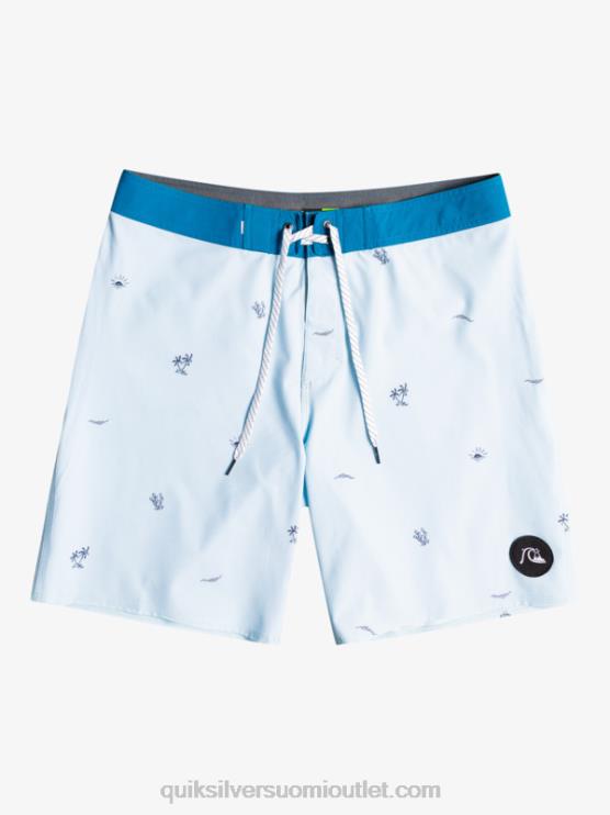 Quiksilver D6JJ1812 miehet sininen harmaa surfsilk jakoi 19 boardshortsia