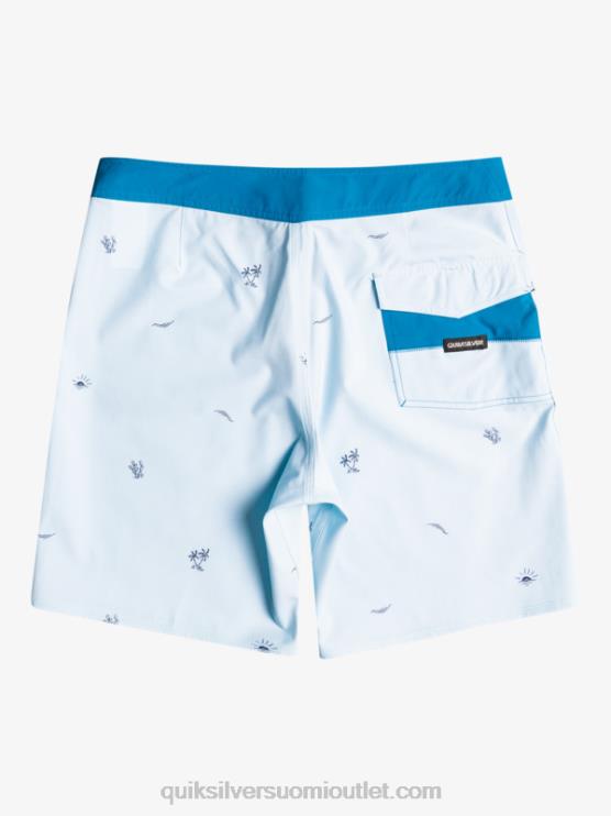 Quiksilver D6JJ1812 miehet sininen harmaa surfsilk jakoi 19 boardshortsia
