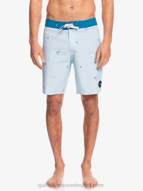 Quiksilver D6JJ1812 miehet sininen harmaa surfsilk jakoi 19 boardshortsia