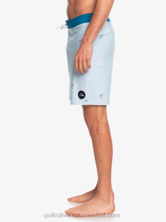 Quiksilver D6JJ1812 miehet sininen harmaa surfsilk jakoi 19 boardshortsia