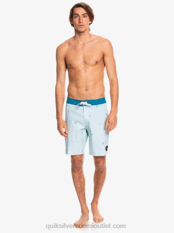 Quiksilver D6JJ1812 miehet sininen harmaa surfsilk jakoi 19 boardshortsia