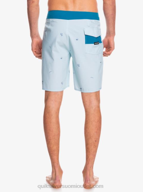 Quiksilver D6JJ1812 miehet sininen harmaa surfsilk jakoi 19 boardshortsia