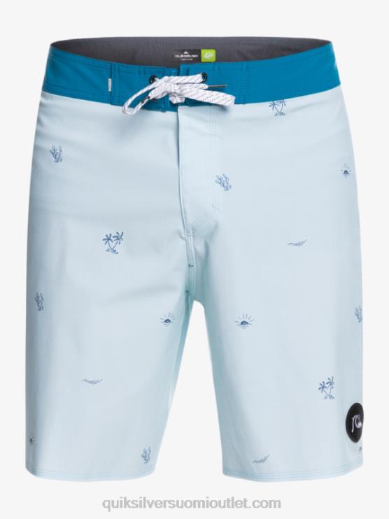 Quiksilver D6JJ1812 miehet sininen harmaa surfsilk jakoi 19 boardshortsia