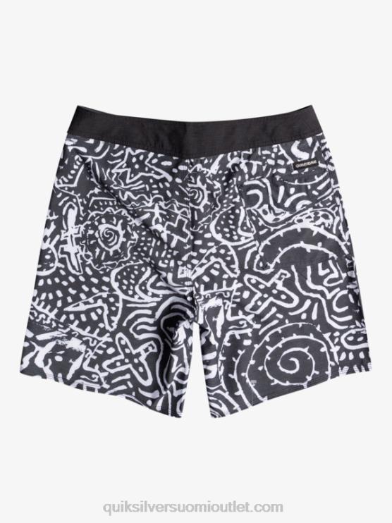 Quiksilver D6JJ1814 miehet musta hamppustretch 69 18 boardshortsit