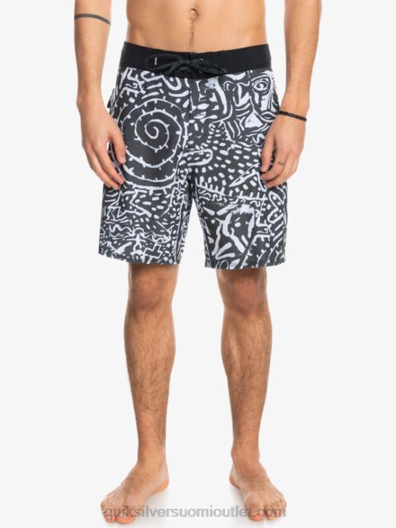 Quiksilver D6JJ1814 miehet musta hamppustretch 69 18 boardshortsit