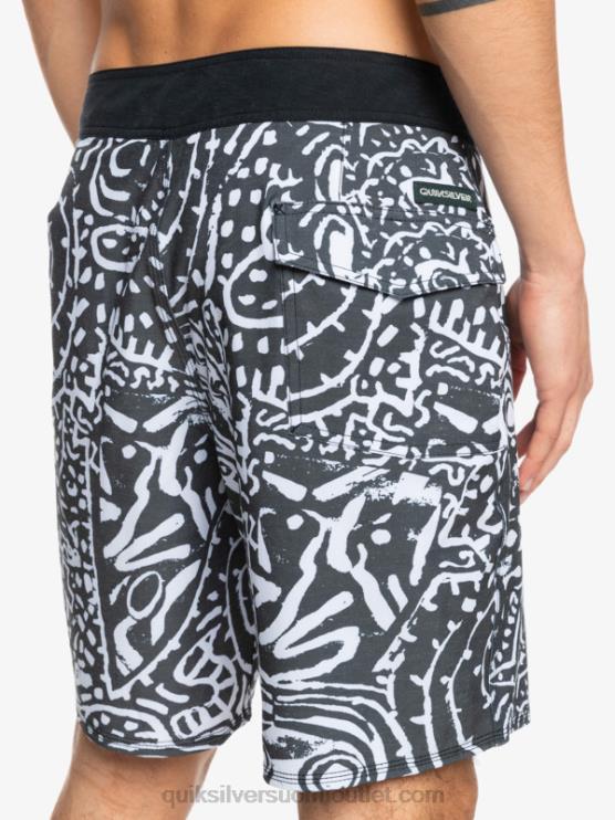 Quiksilver D6JJ1814 miehet musta hamppustretch 69 18 boardshortsit