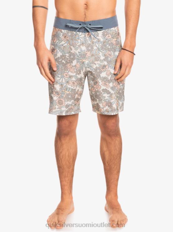 Quiksilver D6JJ1815 miehet antiikki valkoinen hamppustretch 69 18 boardshortsit