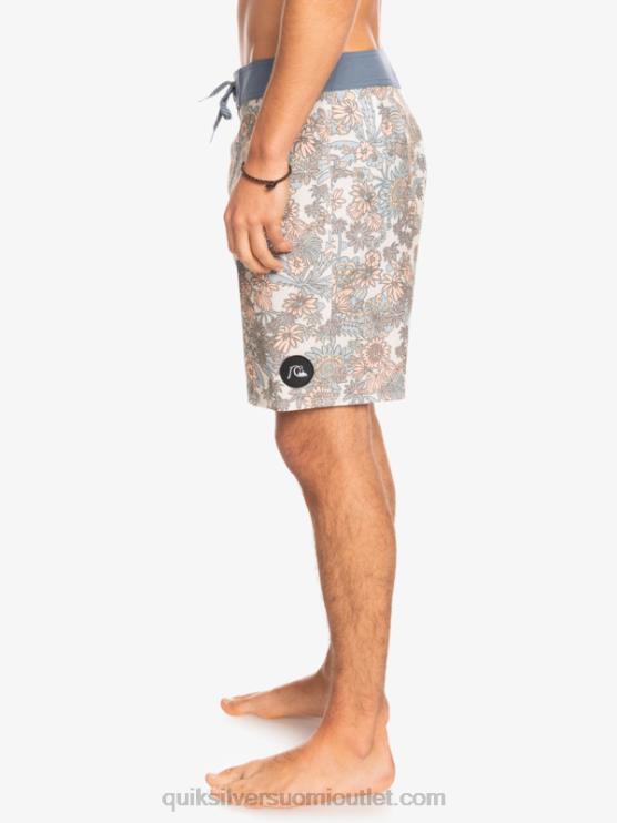 Quiksilver D6JJ1815 miehet antiikki valkoinen hamppustretch 69 18 boardshortsit