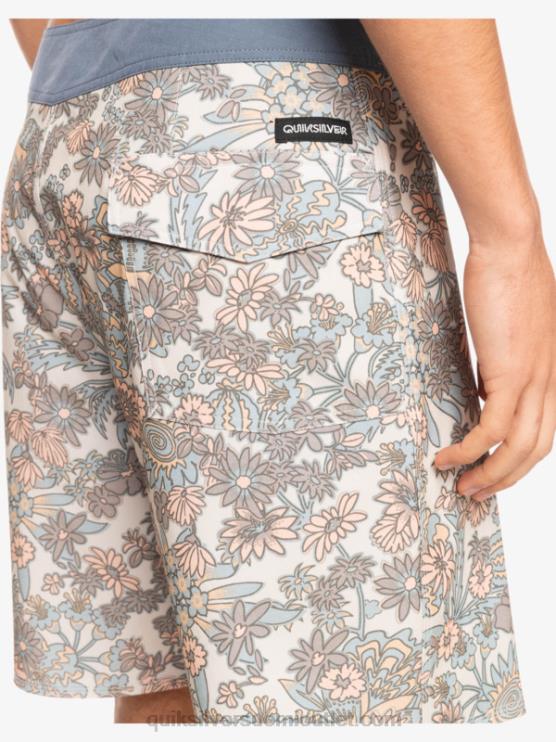 Quiksilver D6JJ1815 miehet antiikki valkoinen hamppustretch 69 18 boardshortsit