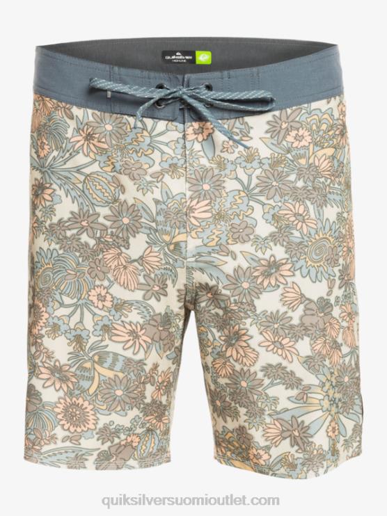 Quiksilver D6JJ1815 miehet antiikki valkoinen hamppustretch 69 18 boardshortsit