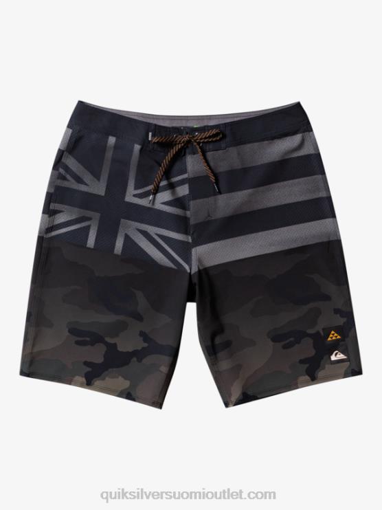Quiksilver D6JJ181 miehet musta surfsilk hawaii pride 20 boardshortsit