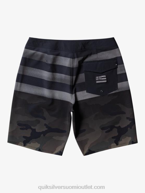 Quiksilver D6JJ181 miehet musta surfsilk hawaii pride 20 boardshortsit