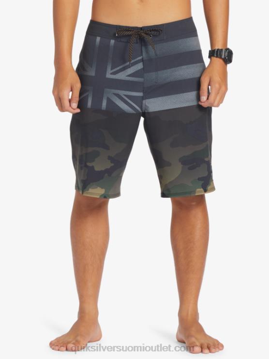 Quiksilver D6JJ181 miehet musta surfsilk hawaii pride 20 boardshortsit