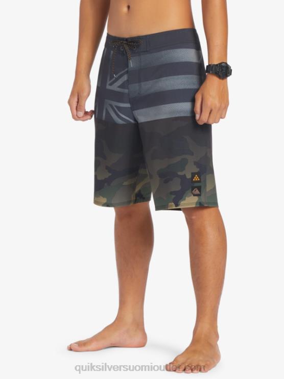 Quiksilver D6JJ181 miehet musta surfsilk hawaii pride 20 boardshortsit