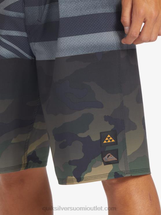 Quiksilver D6JJ181 miehet musta surfsilk hawaii pride 20 boardshortsit