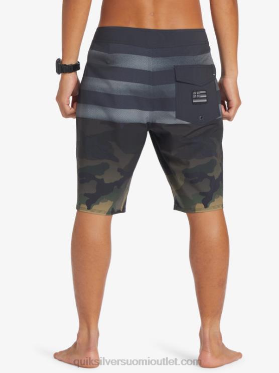 Quiksilver D6JJ181 miehet musta surfsilk hawaii pride 20 boardshortsit