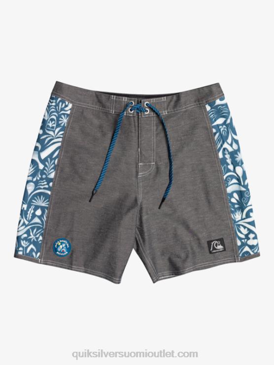 Quiksilver D6JJ1823 miehet javier mendizabal - musta hamppustretch alkuperäinen arch blank canvas 18 boardshortsit
