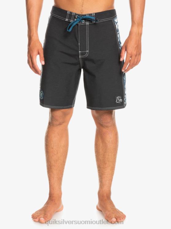 Quiksilver D6JJ1823 miehet javier mendizabal - musta hamppustretch alkuperäinen arch blank canvas 18 boardshortsit
