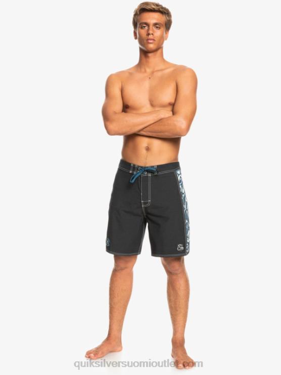 Quiksilver D6JJ1823 miehet javier mendizabal - musta hamppustretch alkuperäinen arch blank canvas 18 boardshortsit