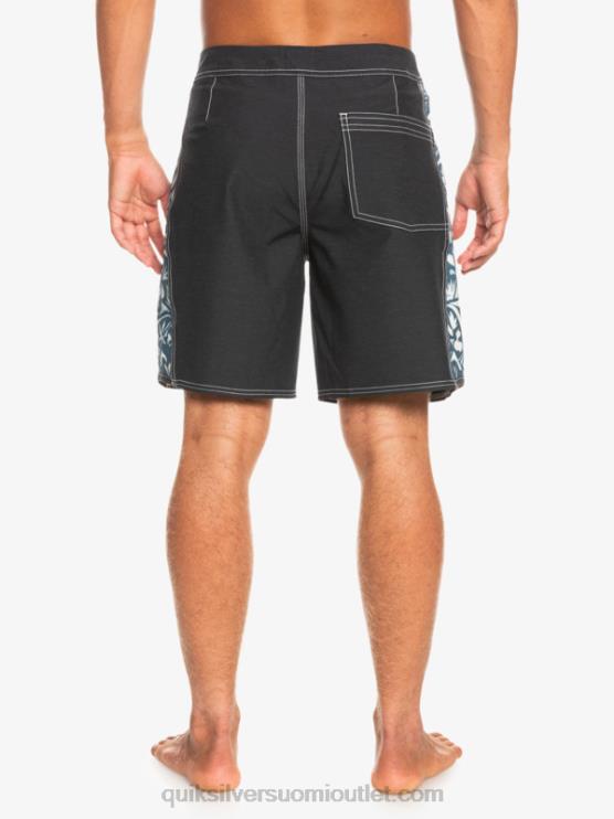 Quiksilver D6JJ1823 miehet javier mendizabal - musta hamppustretch alkuperäinen arch blank canvas 18 boardshortsit