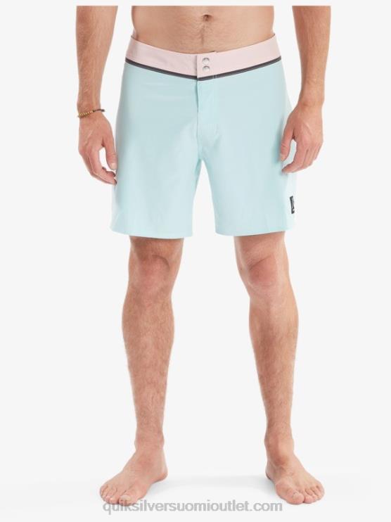 Quiksilver D6JJ1828 miehet sininen sävy kiinteät snap 17 kierrätetyt boardshortsit