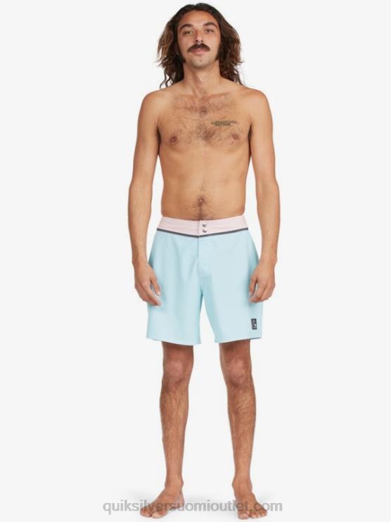 Quiksilver D6JJ1828 miehet sininen sävy kiinteät snap 17 kierrätetyt boardshortsit
