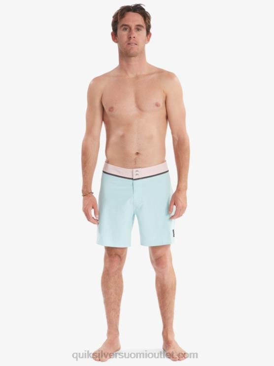 Quiksilver D6JJ1828 miehet sininen sävy kiinteät snap 17 kierrätetyt boardshortsit